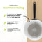 BE Living Essential Koekenpan - Ø 28 cm - Keramisch - PFAS vrij - Inductie - Wit