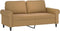 vidaXL - Tweezitsbank - 140 - cm - stof - bruin