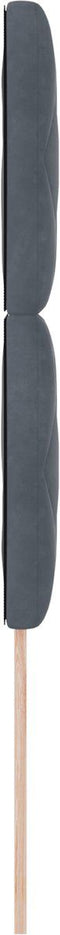 vidaXL - Hoofdbord - met - Diamantblokjes - Donkergrijs - 100 - cm - Velours