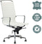 Feel Home - Hoge design bureaustoel - Echt leer - Wit