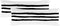 Set van 2 kussenslopen Stripes | Blanc