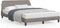 vidaXL - Bedframe - zonder - matras - stof - taupe - 140x190 - cm