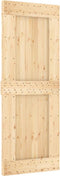 vidaXL - Schuifdeur - met - beslag - 80x210 - cm - massief - grenenhout