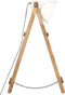 LuxeLivin' - Vloerlamp E27 massief mangohout wit