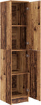 vidaXL - Hoge - Kast - in - Oud - Hout - – - 35x39x168 - cm, - Geengineerd - Hout