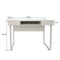 Bureau computer tafel Stoer - sidetable - industrieel modern design - metaal hout - wit