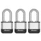 Masterlock Elite - Hangslot 45 mm - Lange beugel - Zilver (3 st)