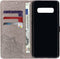 Hoesje Geschikt voor Samsung Galaxy S10 Plus Hoesje Met Pasjeshouder - Mandala Bookcase - Grijs