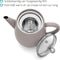 Bredemeijer - Theepot Duet Eva 1,1L betongrijs met filter - Dubbelwandig - theezeef