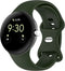 imoshion Siliconen bandje - Geschikt voor Google Pixel Watch / Watch 2 / Watch 3 (41 mm) - Maat S - Donkergroen