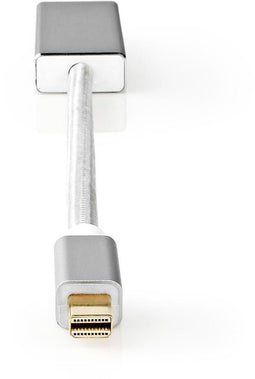 Nedis CCTB37450AL02 - Adapterkabel Mini DisplayPort naar DisplayPort - 4K - Zilver