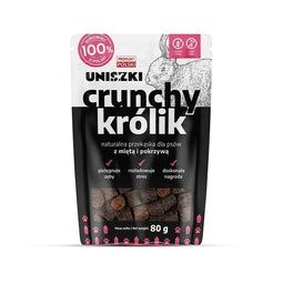 Snack voor honden Uniszki Crunchy Conejo con Menta y Ortiga Konijn 80 g