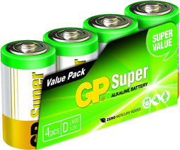 GP D - Alkaline Batterij - Multi-color