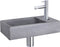 Differnz Force - Fontein 40x22x8cm - 1 kraangat - Grijs
