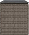 vidaXL - Tuinkrukken - met - kussens - 2 - st - 40x40x43 - cm - poly - rattan - grijs
