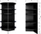 WOOOD Trian Tower Kast Wall - Essen - Zwart - 168x100x76