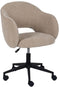 Design bureaustoel - Beige - Stof - Comfortabele zitpositie - volwassenen