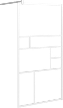 vidaXL - Inloopdouchewand - 115x195 - cm - ESG-glas - wit