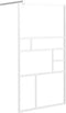 vidaXL - Inloopdouchewand - 115x195 - cm - ESG-glas - wit