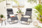Comfortable Ligstoelen - 2 Stuks - Zwart - Tuin