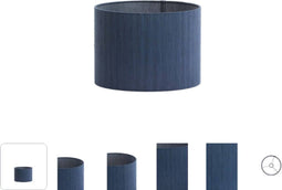 Light & Living Kap cilinder 25-25-18 cm HARPER blauw