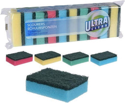 Ultra Clean huishouden schuursponsjes-10 Stuks-schoonmaak-sponzen-Schuurspons