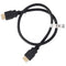 Ultra high-speed HDMI cable with Ethernet, cable length 0.5 meters