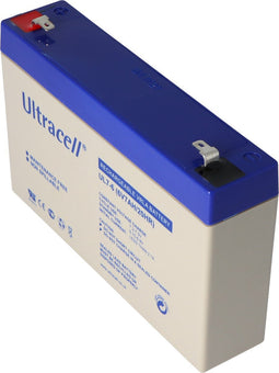 Ultracell UL7-6 loodbatterij 6 Volt 7Ah met Faston 4,8 mm contacten