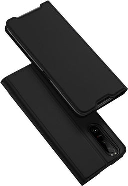 Dux Ducis - Slim bookcase hoes - Geschikt voor Sony Xperia 5 III - Zwart
