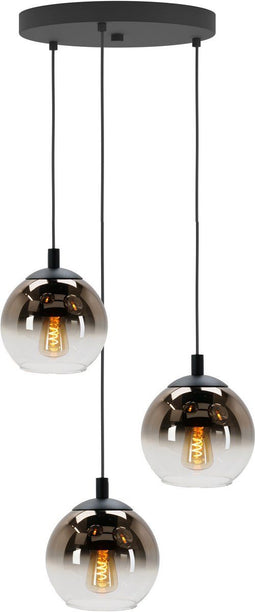 EGLO Ariscani 1 - Hanglamp - E27 - Ø 42.5 cm - Zwart/Koper