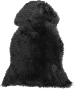ULURU - Schapenvel - Zwart - 65 x 110 cm - Schapenvacht