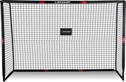 Dunlop Voetbaldoel - Voetbal Goal 300 x 200 x 120 cm - Metaal - Zwart/ Rood