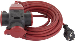 REV 006716 Stroom Verlengkabel Rood 10.00 m H07RN-F 3G 1,5 mm²