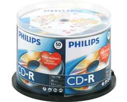 Philips CD-R 80 - CD-R - 700MB 52x (50 stuks)