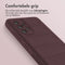 imoshion Hoesje Geschikt voor Samsung Galaxy A32 (4G) Hoesje Siliconen - imoshion EasyGrip Backcover - Aubergine