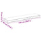 vidaXL - Ligbedkussen - voor - Bank - Antraciet - 180x40x8 - cm - Oxford - Stof