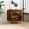 vidaXL - Nachtkastje - 40x35x47,5 - cm - bewerkt - hout - gerookt - eikenkleurig