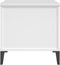 vidaXL - Salontafel - 60x44,5x45 - cm - bewerkt - hout - wit