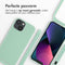 iMoshion Hoesje Geschikt voor iPhone 13 Mini Hoesje Met Koord - iMoshion Siliconen hoesje met koord - Mintgroen