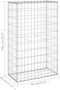 vidaXL - Schanskorfmuur - met - deksels - 60x50x150 - cm - gegalvaniseerd - staal