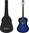 vidaXL - Gitaar - klassiek - beginner - met - tas - 4/4 - 39