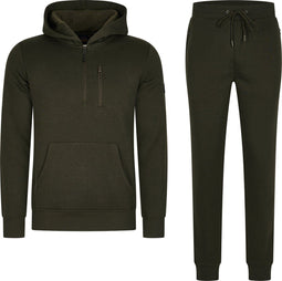 Mario Russo Trainingspak Achilles - Joggingpak - Hoody - Leger Groen - 3XL