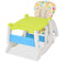 vidaXL - Kinderstoel - met - blad - 3-in-1 - verstelbaar - blauw - en - groen