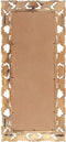vidaXL - Spiegel - handgesneden - 110x50 - cm - massief - mangohout - bruin