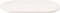 vidaXL - Tafelblad - ovaal - 100x50x2,5 - cm - massief - grenenhout - wit