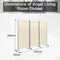 Angel Living Kamerscherm - Opvouwbaar - 3 Panelen - 243 x 170 cm - Beige