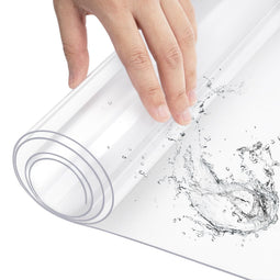 WOLTU transparante tafelbeschermer folie - PVC 2 mm - 100 x 200 cm - waterdicht en hittebestendig