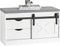 SoBuy FSR153-W - Schoenenbank - Gewatteerd kussen - Wit