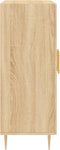 vidaXL - Dressoir - 69,5x34x90 - cm - bewerkt - hout - sonoma - eikenkleurig
