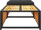 vidaXL - Tuintafel - Kruk - Massief acaciahout - Antraciet